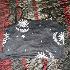 Sun and Moon crop top